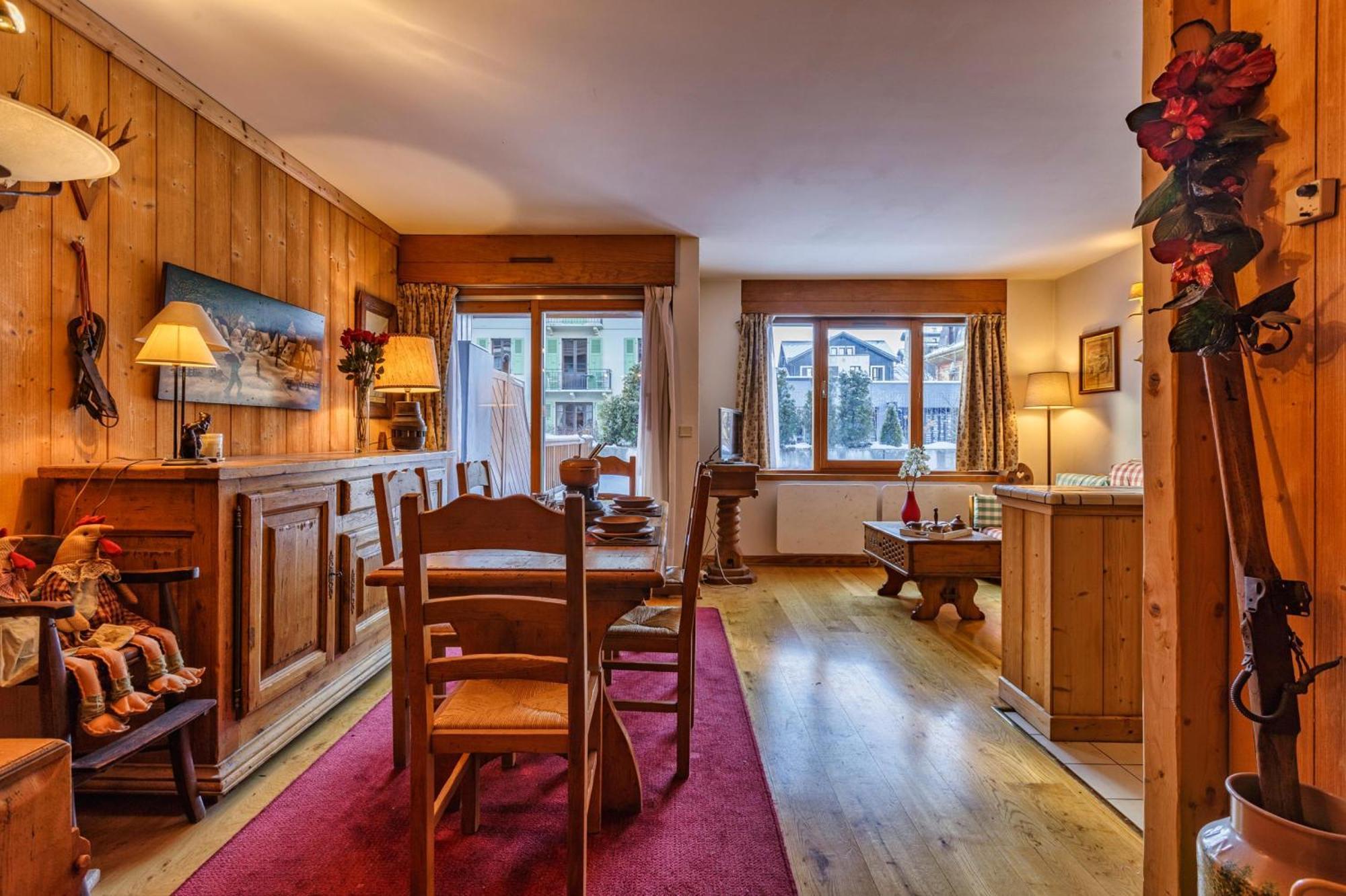 Duplex Aiguille Du Midi Large Terrasse - Happy Rentals Chamonix Bagian luar foto